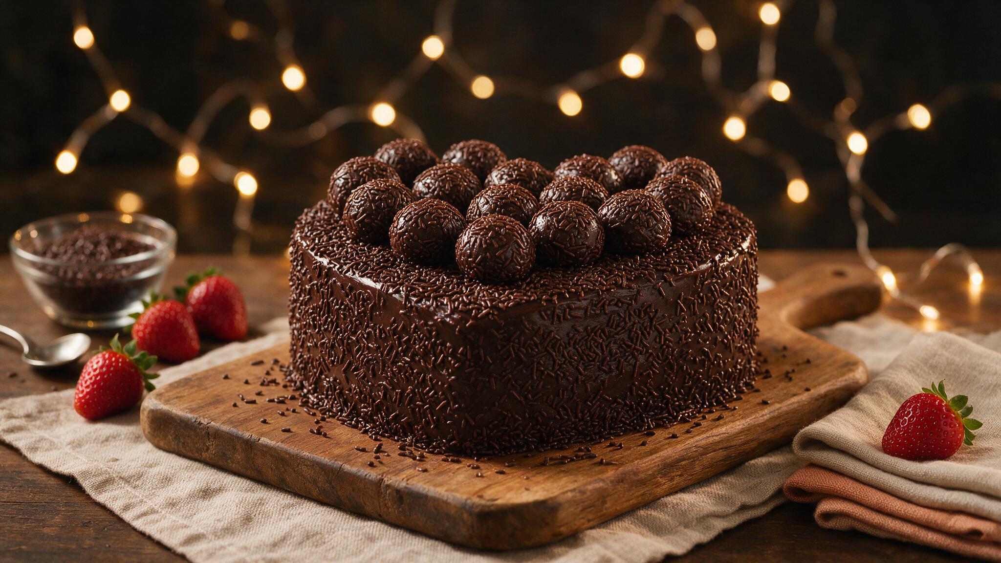 Coração de brigadeiro